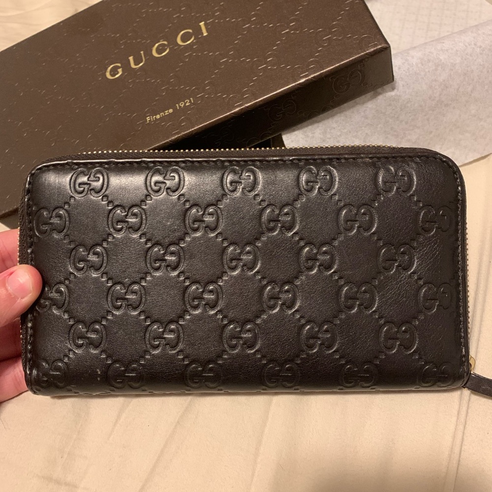 Gucci Guccissima Zip Wallet